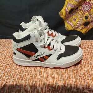 Reebok Kids' White, Black, and Red Sneakers